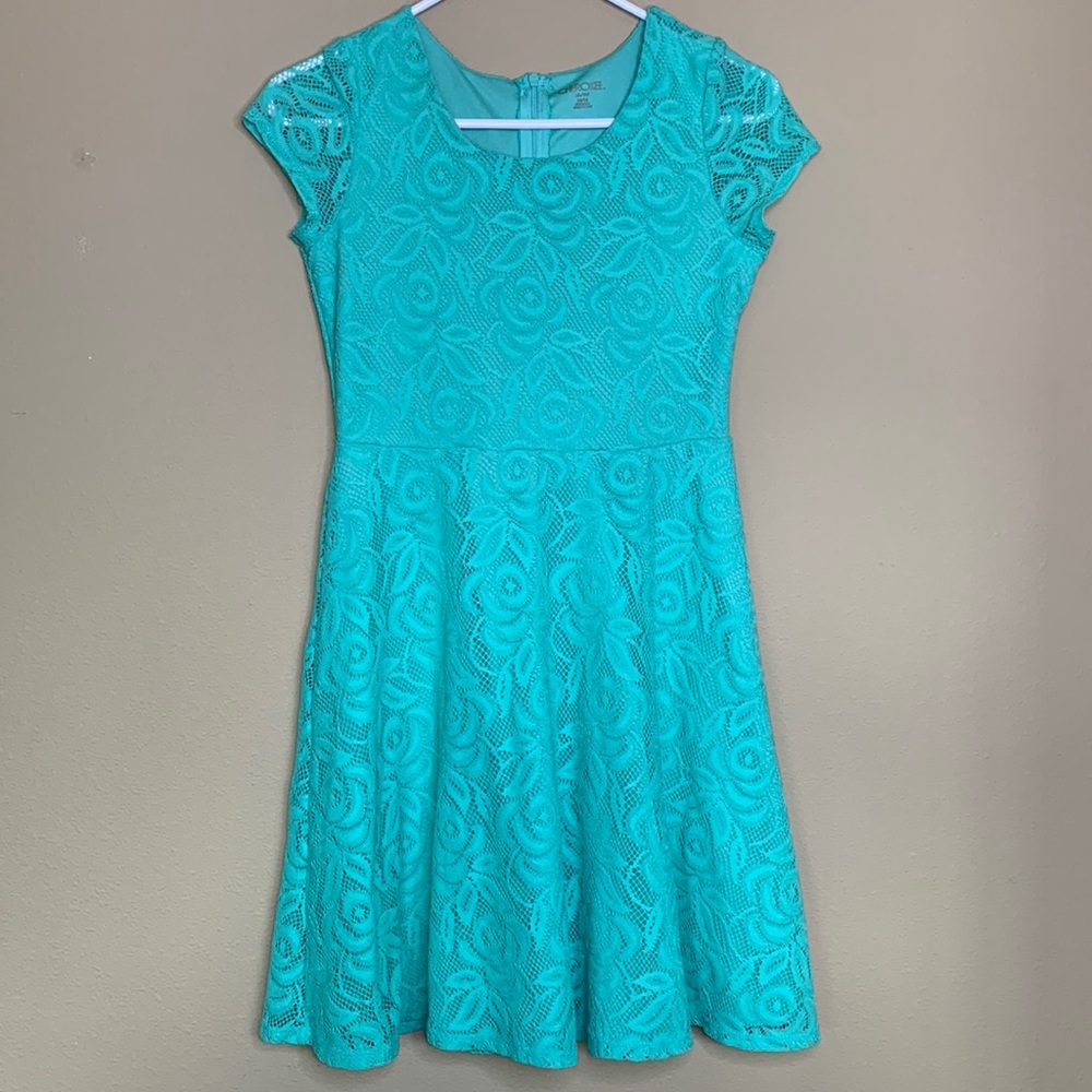 Mint green lace dress Cherokee brand from target mid 2000s